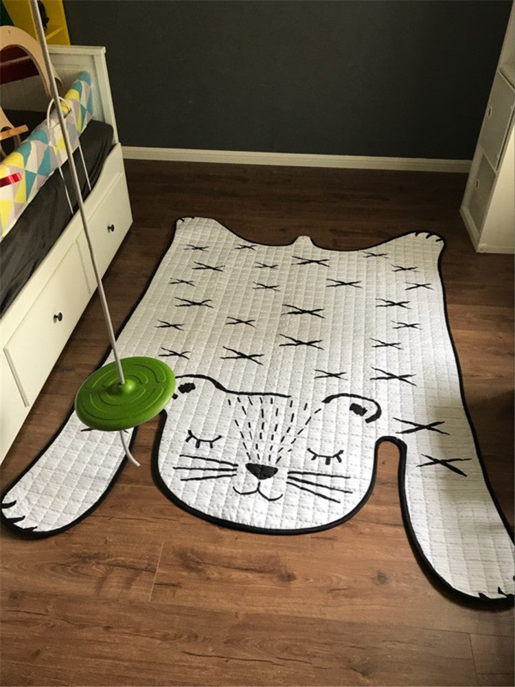 Toys Baby Play Mat Kids Carpet White Tiger Plush Rugs For Liveing Room Decoration Floor Mats Developing Mat For Children