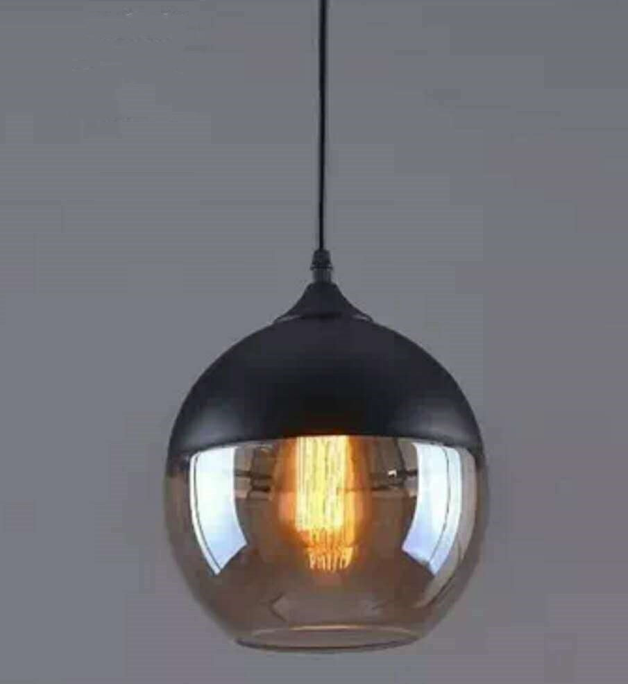 Industrial glass chandelier