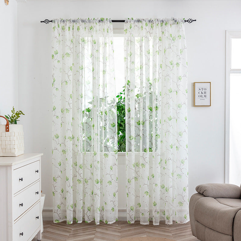 Mesh Curtains Bedroom Light Transmission Decorative Curtain